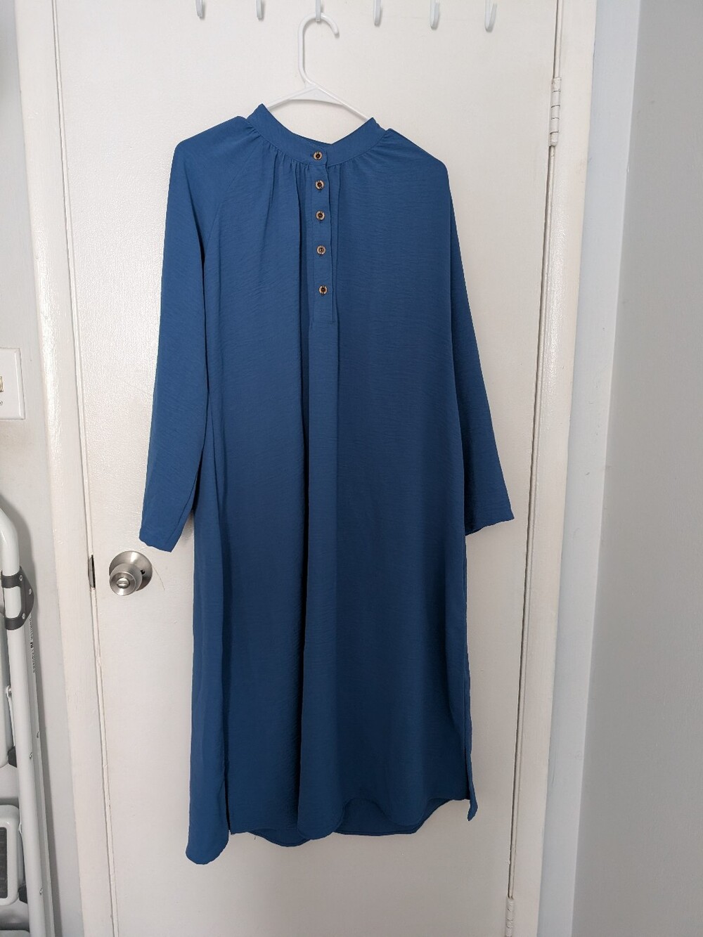 Blue Button Up Tunic